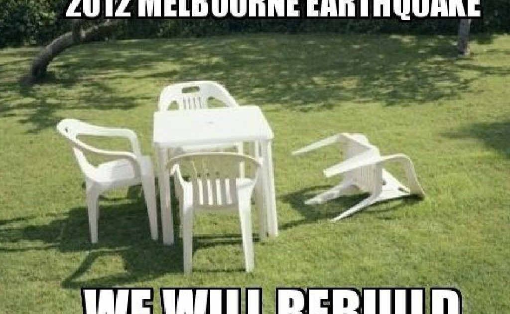 An online spoof of the Victorian earthquake. An online spoof of the Victorian earthquake.